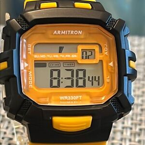 Armitron Black and Yellow Digital Sports Watch